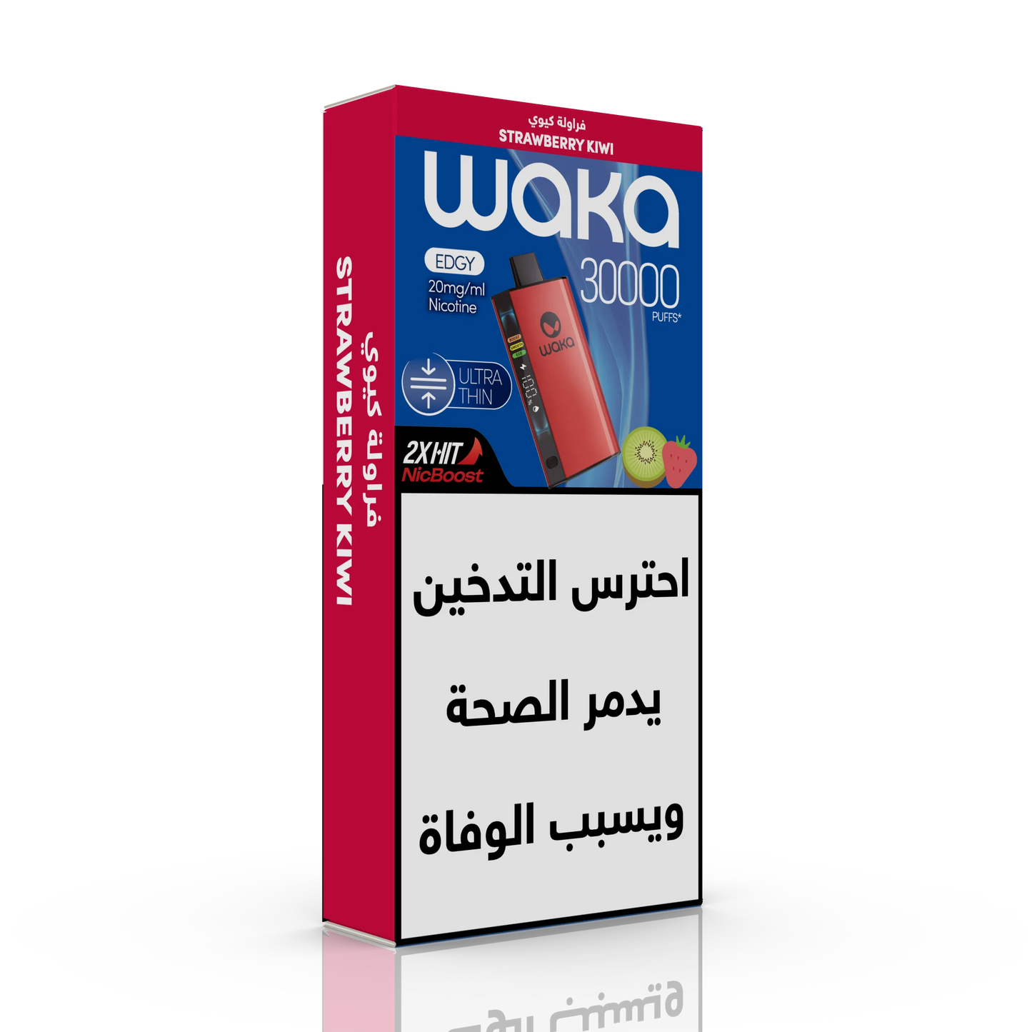 WAKA EDGY ULTRA THIN 30K PUFFS - Strawberry Kiwi