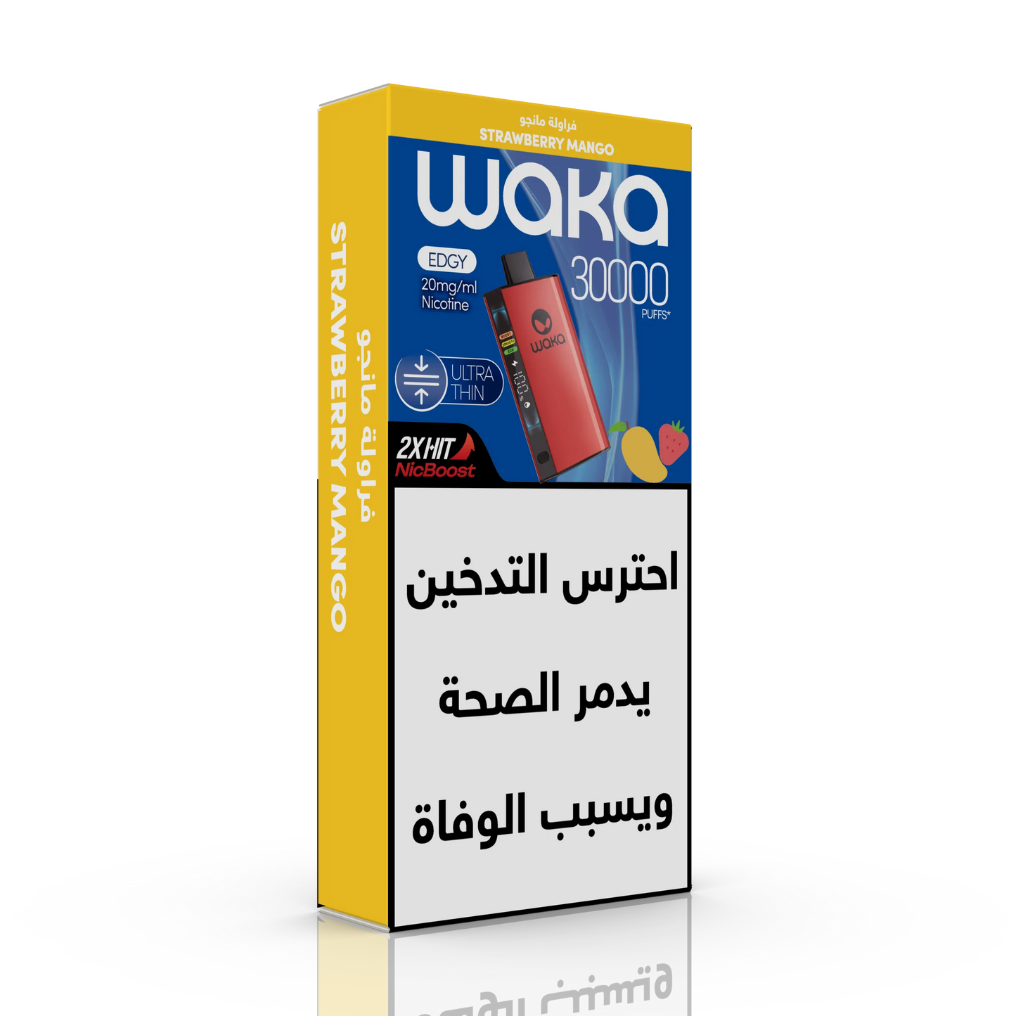 WAKA EDGY ULTRA THIN 30K PUFFS - Strawberry Mango