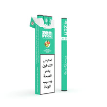 ZEN STICK Strawberry Kiwi disposable, pack of 3, shown with its carton.