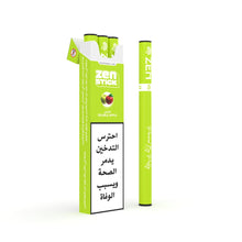 ZEN STICK Double Apple disposable, pack of 3, shown with its carton.