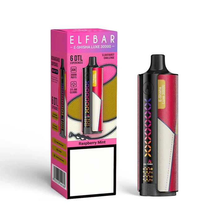 ELFBAR E-Shisha Luxe 30k Puffs - Raspberry Mint
