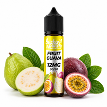 Sucker Punch Passion Fruit Guava e-liquid bottle from Sucker Punch E-Juice, 60ml, with vibrant label design and flavor details.