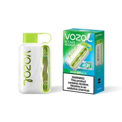 VOZOL Star 40K PUFFS - Sour Apple Ice