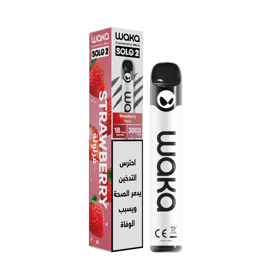 WAKA SOLO 2 3K PUFFS - STRAWBERRY