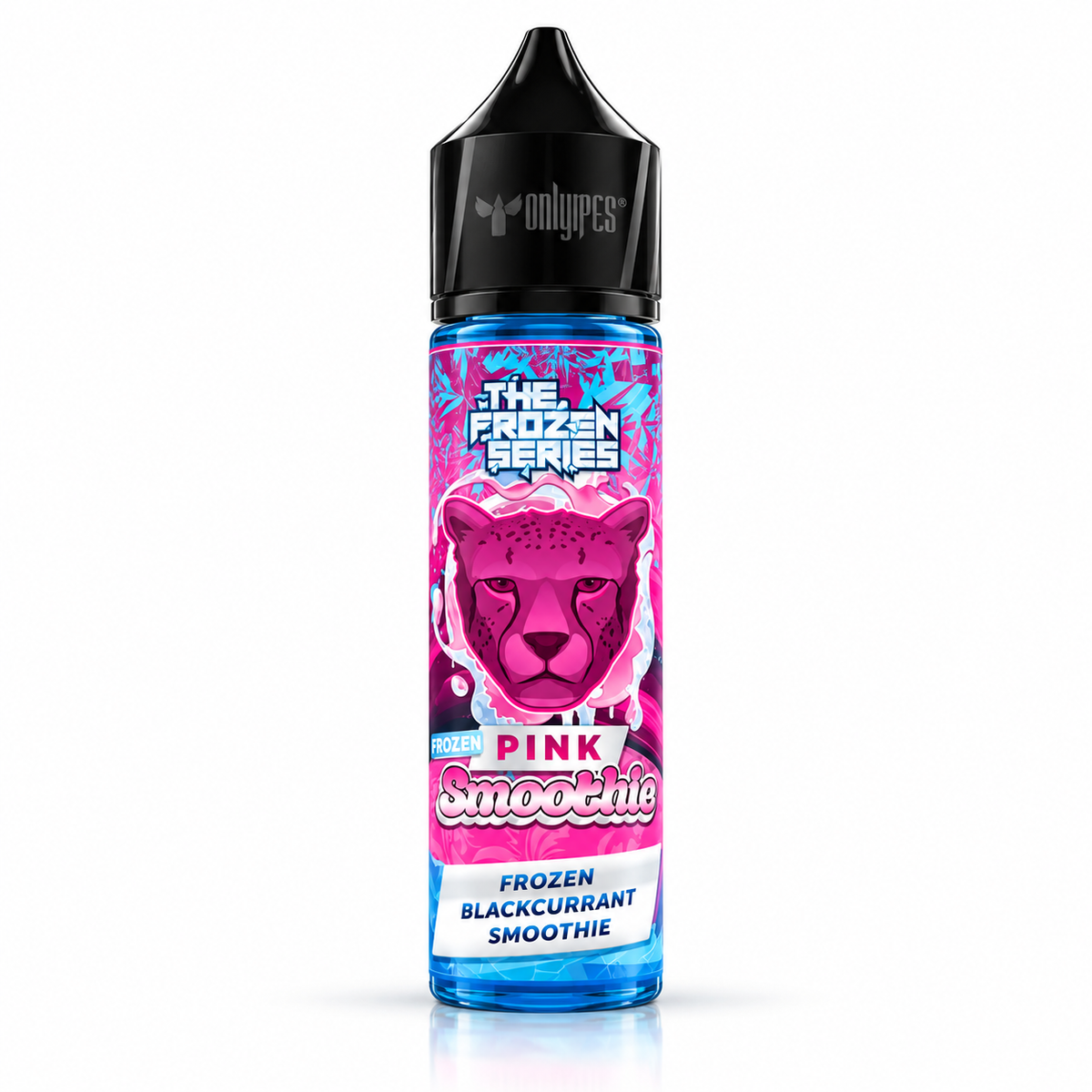 Pink Frozen Smoothie e-liquid from THE FROZEN SERIES in 60ml bottle, featuring a vibrant pink fruit flavor and smooth vape texture.