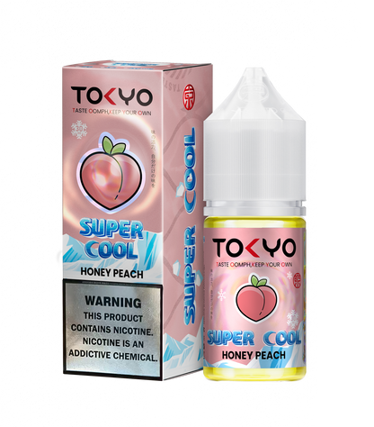 Tokyo Iced Cranberry Raspberry vape juice bottle and packaging on a white background