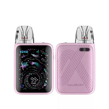 Uwell Caliburn G5 KOKO pod system vape kit in fantasy pink with included free lanyard, showing the compact device and pod.