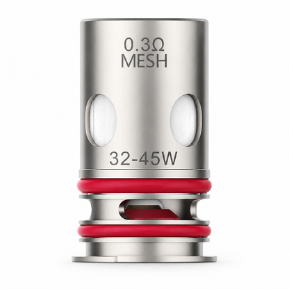 VAPORESSO GTX Mesh replacement coil for vape devices, showing the 0.3 ohm coil with mesh design for enhanced vapor production.