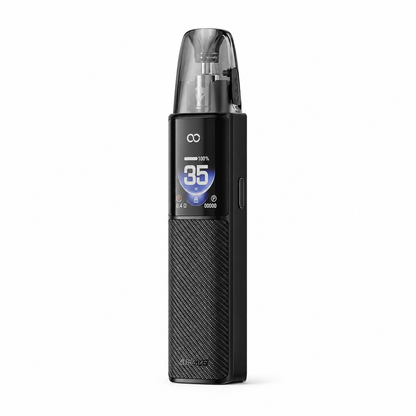 Black VOOPOO ARGUS G4 pod system with sleek design and compact shape, featuring a modern look and textured finish.