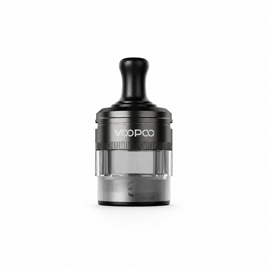 VOOPOO PnP X MTL cartridge for VOOPOO PNP coils, black replacement cartridge for vaping devices.