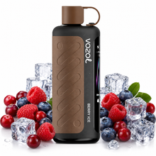 VOZOL GEAR HOOKAH disposable vape with Berry Ice flavor, 40,000 puffs, sleek design, featuring vibrant berry and icy mint visuals.