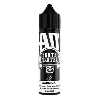 Vape juice bottle labeled 'Skate Master' with a black cap on a white background