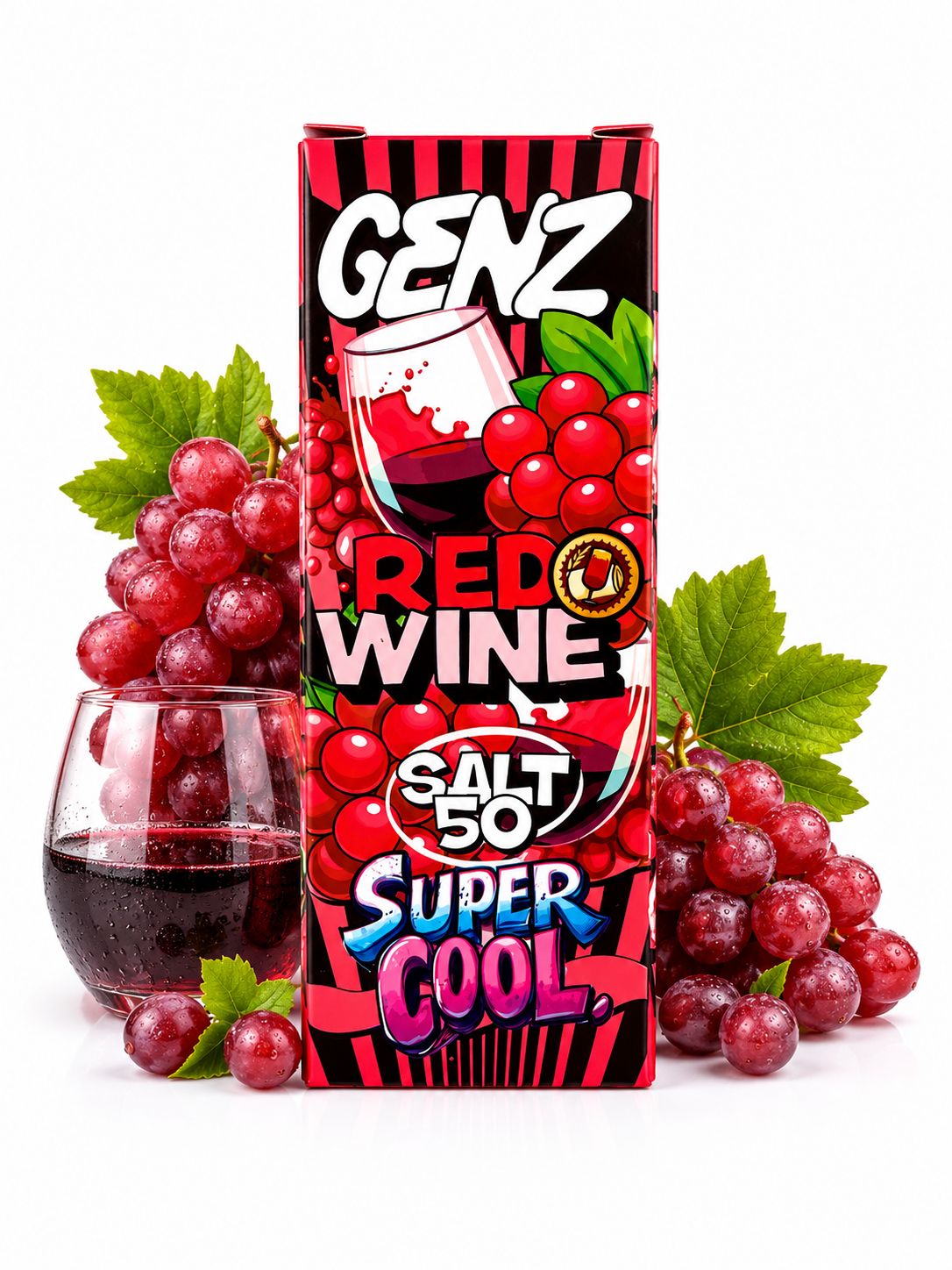 GENZ RED WINE 30ML - 50 SALT