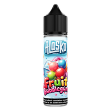 Alaska Fruit Bubblegum MTL e-liquid bottle with colorful label, 60ml size, for vaping flavored with fruity bubblegum taste