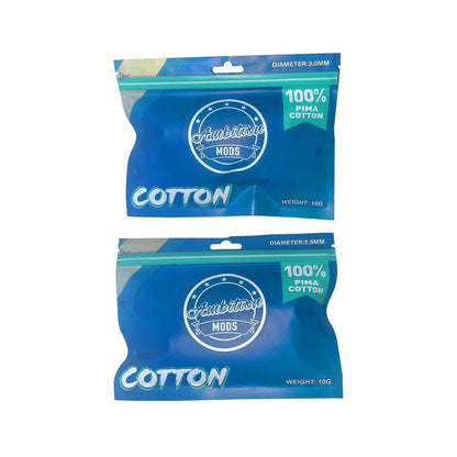 Close-up of AMBITION MODS Premium Organic Cotton in 3mm thickness, showcasing soft, high-quality organic cotton fibers.