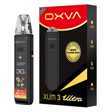 OXVA Xlim 3 Ultra vaping device and packaging on a white background