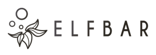 ELF BAR logo with a stylized leaf design on a white background