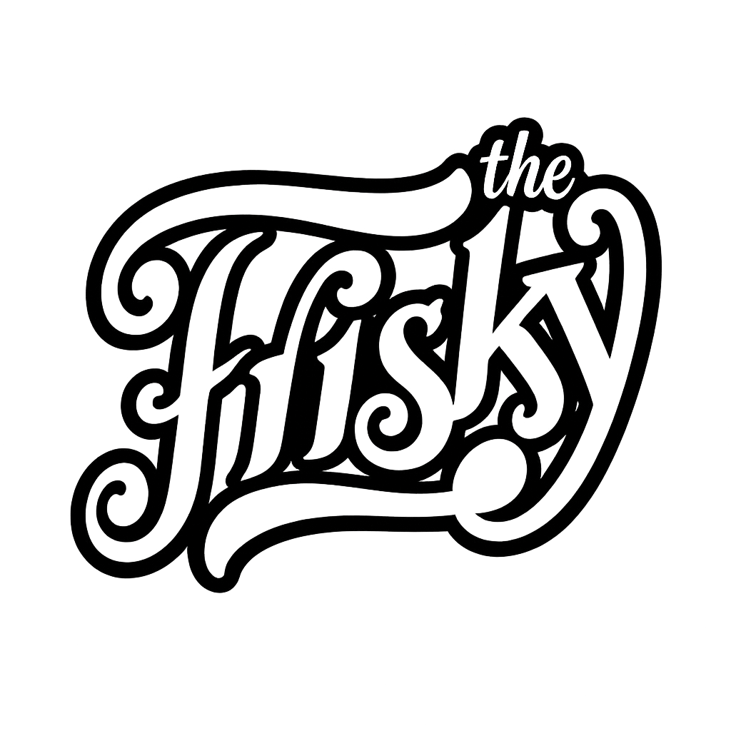 Decorative text logo for 'the Flitsky' with intricate black design on a white background