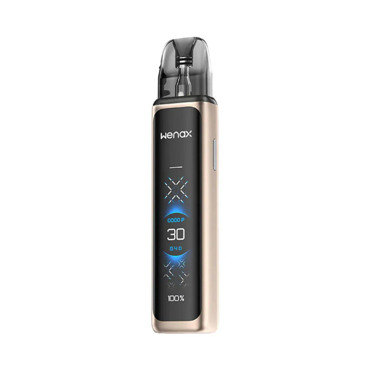 Steel gray GeekVape Wenax Q Ultra pod system from the GeekVape Wenax Series, featuring a sleek compact design and user-friendly interface.