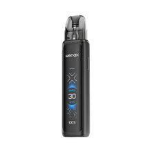 Steel gray GEEKVAPE WENAX Q ULTRA pod system from the GEEKVAPE WENAX SERIES with sleek, compact design.