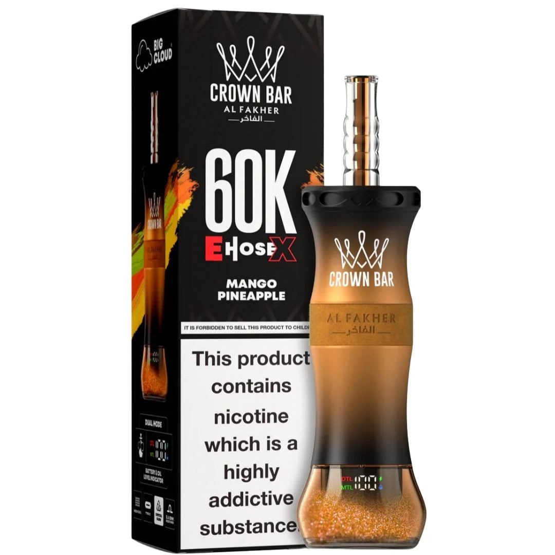 AL FAKHER CROWN BAR CLOUD X 60K PUFFS - MANGO PINEAPPLE