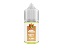 MY CLOUD Creamy Biscuit Nuts Salt E-Liquid in 30ml bottle with white label, featuring biscuit and nut flavor illustrations.