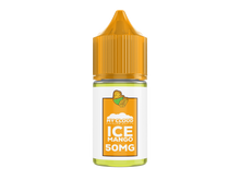 MY CLOUD Ice Mango Salt E-Liquid bottle with 30ml size and 30mg nicotine, featuring a refreshing mango and cool ice flavor.