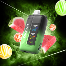 OXBAR ICE-NIC CONTROL 35K disposable vape with watermelon BBG flavor, showing the colorful packaging and vape device.