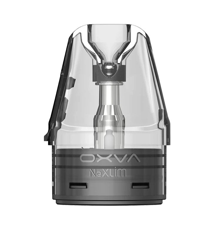 OXVA NeXLIM refillable cartridge with 4ml capacity, featuring a 0.6-ohm top-fill design for vaping devices.