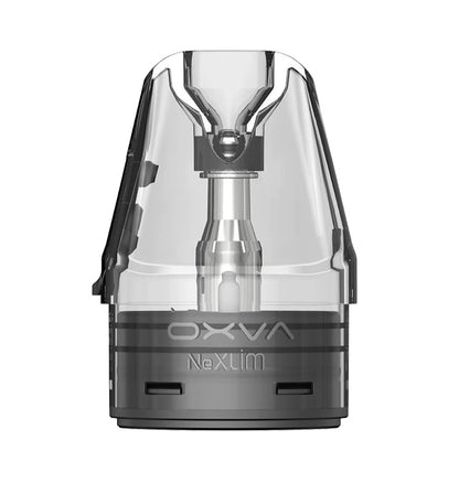 OXVA NeXLIM refillable cartridge with 4ml capacity, featuring a 0.6-ohm top-fill design for vaping devices.