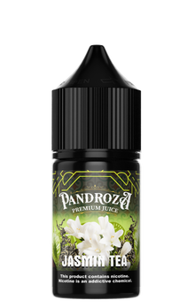 Pandroza Jasmin Tea e-liquid for MTL vaping, 30ml bottle with jasmine tea flavor and 6mg nicotine strength.