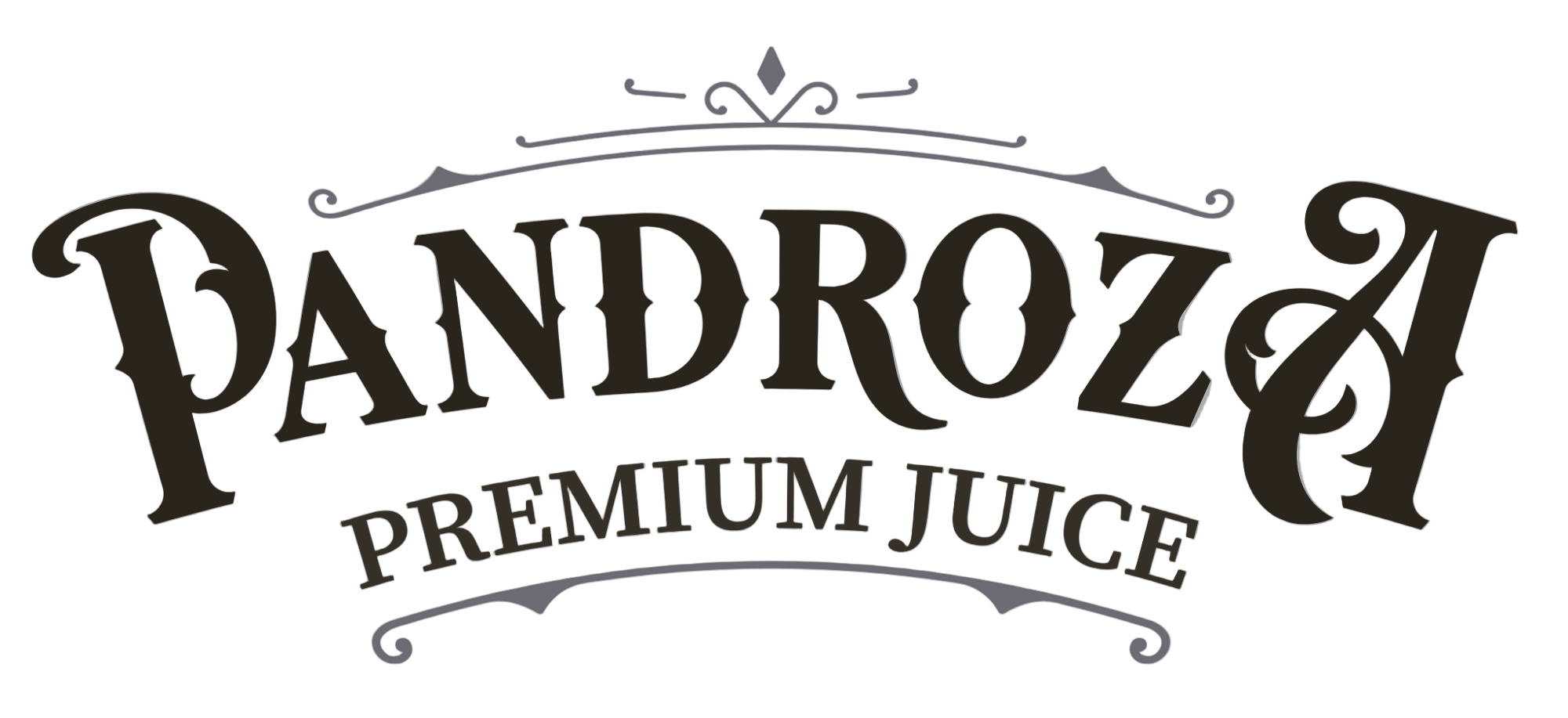Pandroza Premium Juice logo on a white background