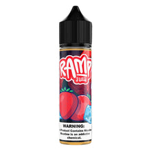 RAMP Straw Punch MTL e-liquid bottle with pink and yellow label, 60ml size, suitable for mouth-to-lung vaping, 6mg nicotine strength.