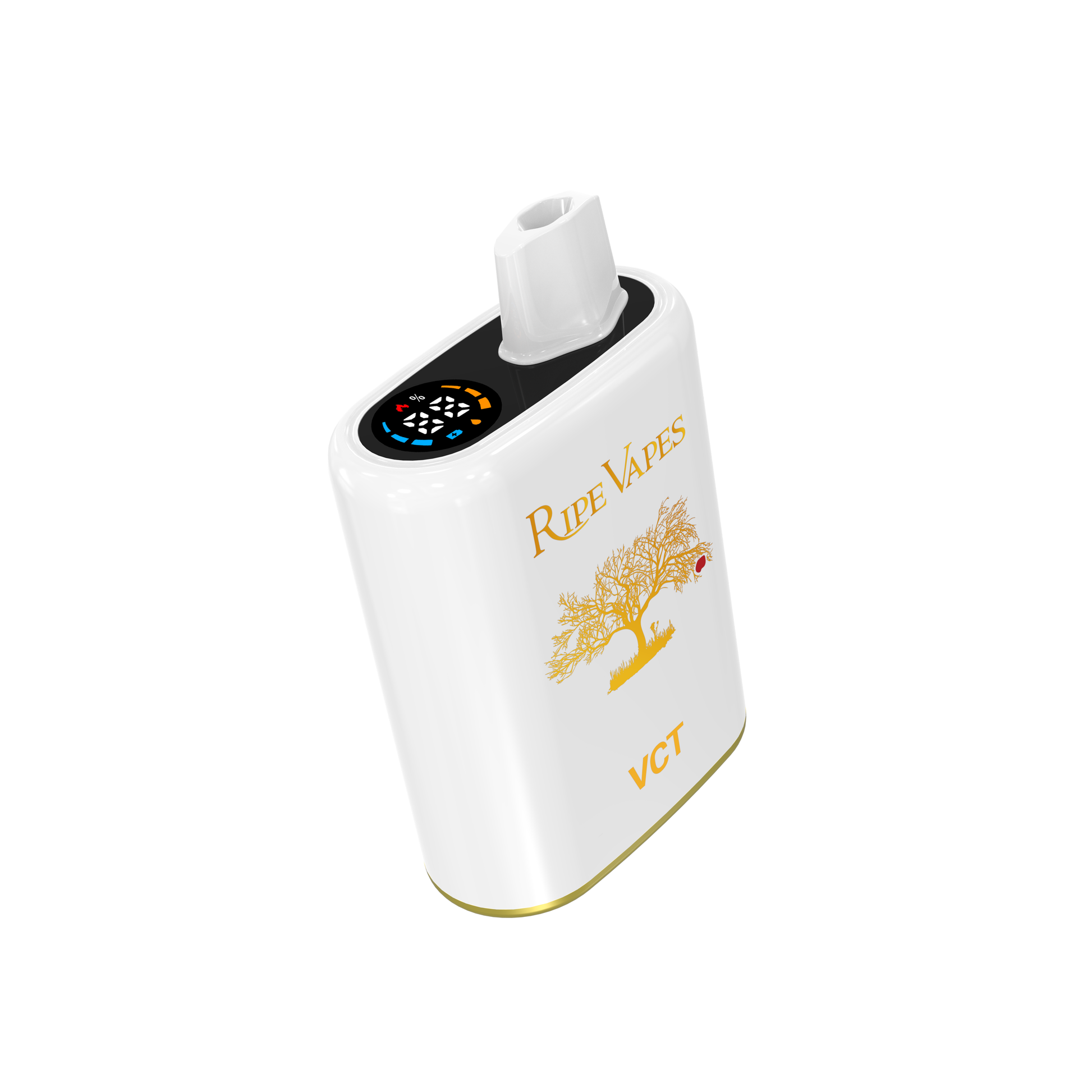 RIPE VAPES Ivory 40K disposable vape with vanilla, custard, and tobacco flavors, featuring 40,000 puffs and 50mg salt nicotine.