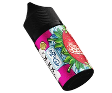 E-Liquid bottle by THE BARTENDER with Strawberry Mojito Salt flavor, 30ml, 30mg nicotine salt e-juice for vaping.