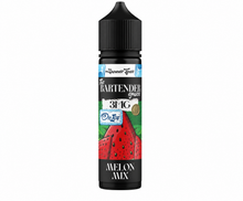 The Bartender Melon Mix 60ml e-liquid bottle with colorful label, featuring a refreshing melon flavor for vaping.