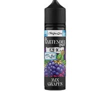 THE BARTENDER Mix Grapes 60ml E-Liquid, MTL, featuring a colorful grape flavor bottle with branding and flavor details.