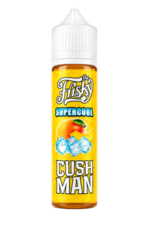 The Frisky Supercool Cushman 60ml e-liquid by THE FRISKY E-JUICE, 9mg nicotine, bottle with colorful label, for MTL vaping.