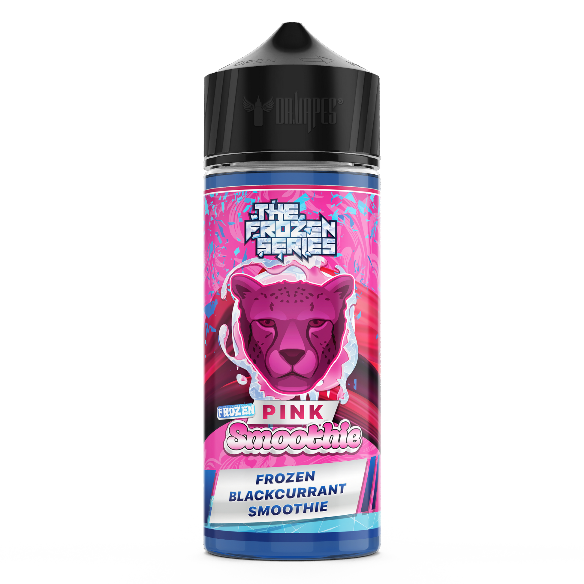 Pink Frozen Smoothie e-liquid by The Frozen Series, 100ml MTL vape juice in a vibrant pink flavor for flavorful vaping.