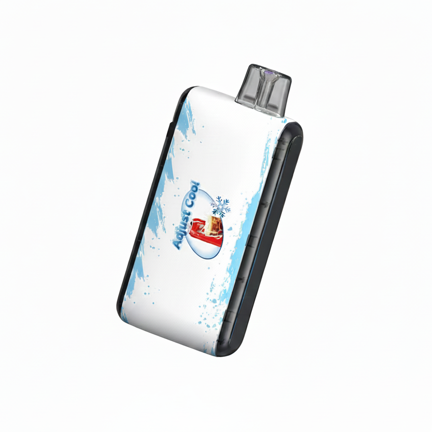 TOKYO Adjust Cool 50K Puffs disposable vape in Cola flavor, 50mg salt nicotine, with sleek design and clear branding.
