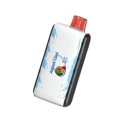 TOKYO ADJUST COOL 50K disposable vape with Passion Fruit Watermelon flavor, 50mg salt nicotine, and up to 50,000 puffs.