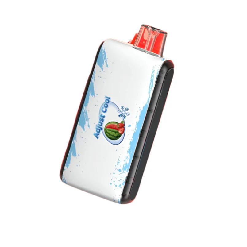 TOKYO ADJUST COOL 50K disposable vape with Strawberry Watermelon flavor, 50,000 puffs, 50mg salt nicotine e-liquid.