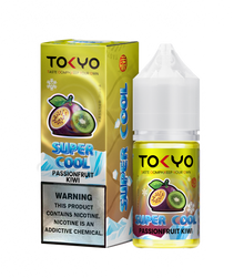 TOKYO E-JUICE Super Cool Passion Fruit Kiwi 30ml salt e-liquid, vibrant fruit flavor, for vaping devices