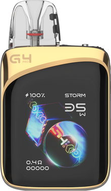 Uwell Caliburn G4 Pro Koko pod system in desert gold with sleek design and compact size, part of the Uwell Caliburn Series.