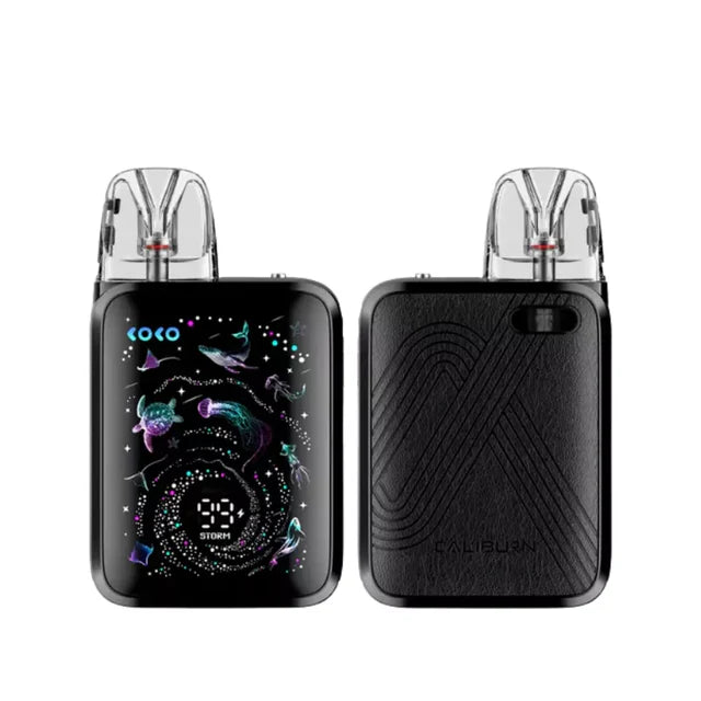 Golden brown UWELL CALIBURN G5 KOKO pod system from the UWELL CALIBURN series, showing sleek design and compact size.