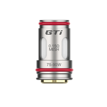 VAPORESSO GTi Mesh Coil for vaping devices, showcasing the replacement coil with mesh design and branding on the packaging.