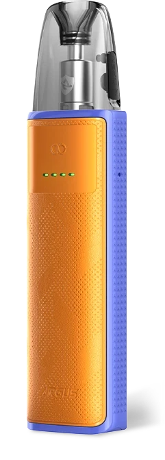 VOOPOO ARGUS Z3 pod system vape in blazing orange with sleek design and compact size.