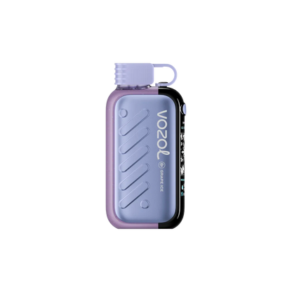 VOZOL GEAR ICE&SWEET disposable vape with grape ice flavor, 50K puffs, 50mg salt nicotine, sleek design.