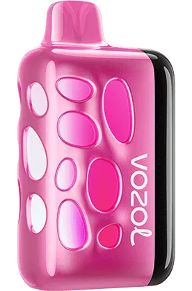 VOZOL RAVE 40K Peach Ice disposable vape with 40,000 puffs, 50mg salt nicotine, featuring a peach and icy flavor.