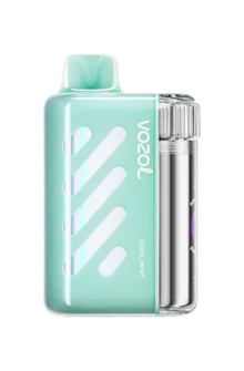 VOZOL Vista 40K Puffs disposable vape in Cool Mint flavor from VOZOL VISTA SERIES, featuring sleek design and refreshing mint taste.
